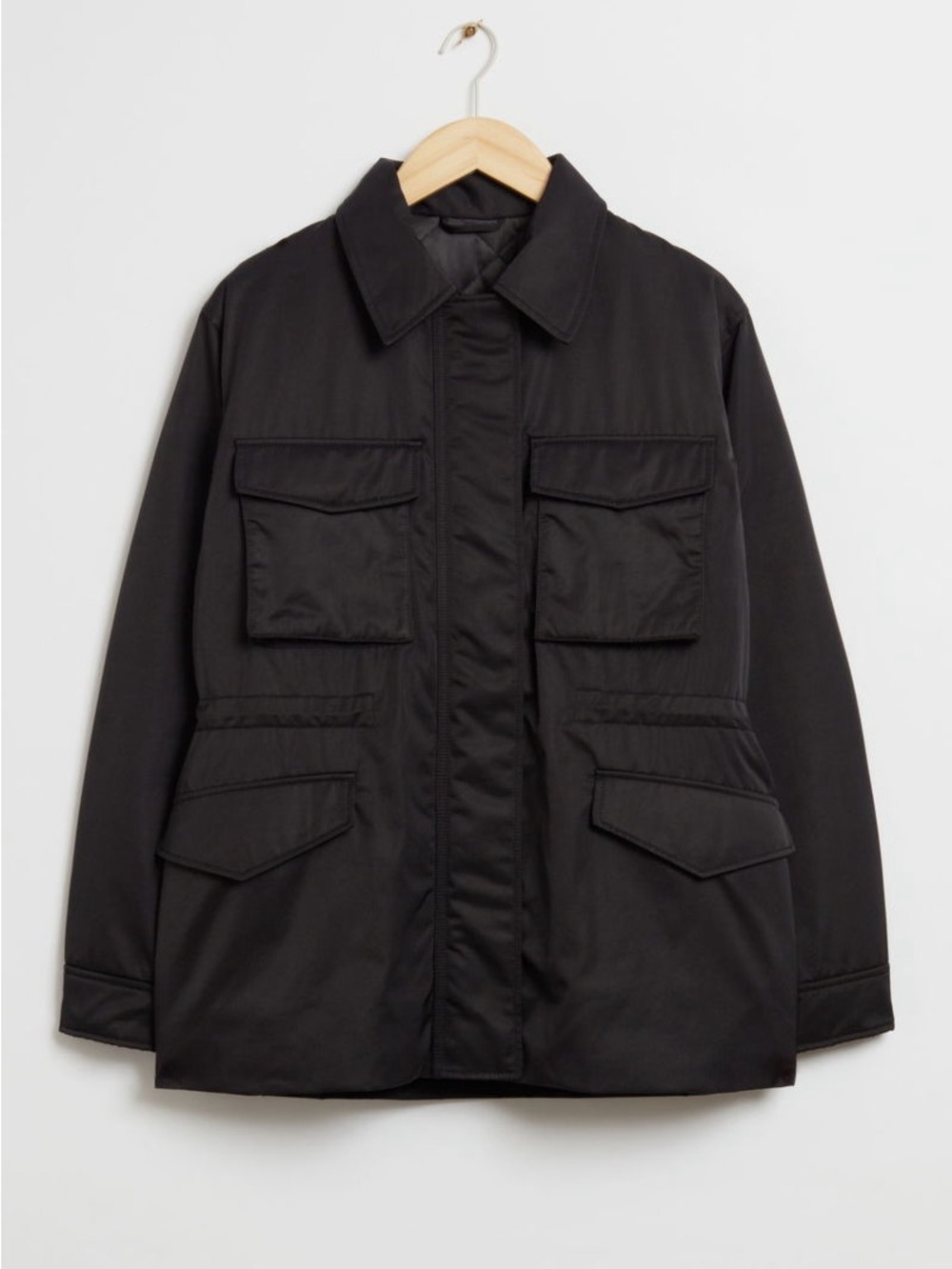 & Other Stories Drawstring Collared Jacket - Picture 4 of 7
